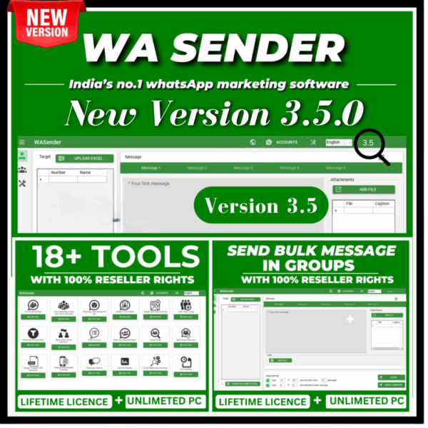 18 in 1 BULK WA SENDER